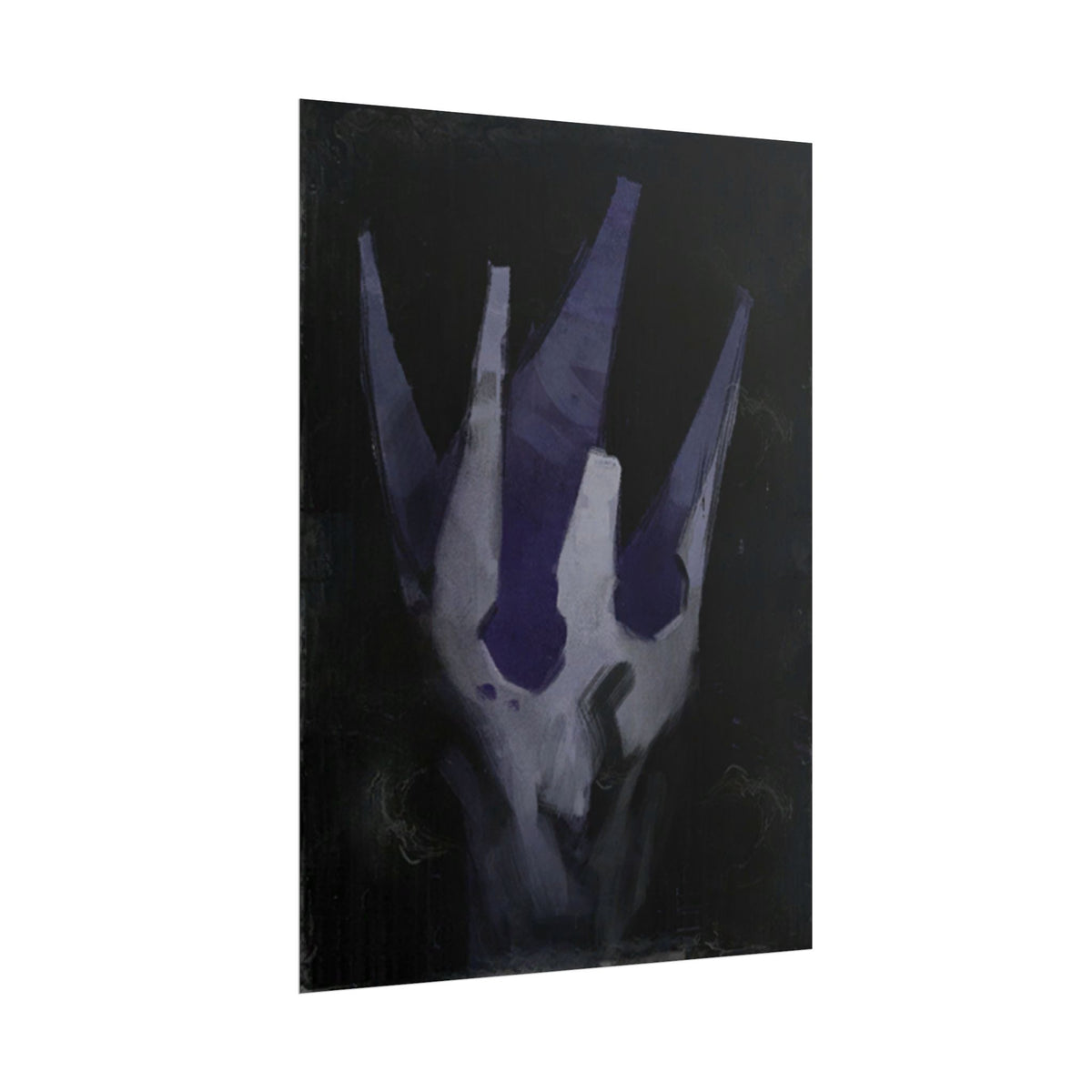 Disco Elysium Volition Poster, Moody Gaming Wall Art, Dark Indigo Giclée Print, Rolled Poster