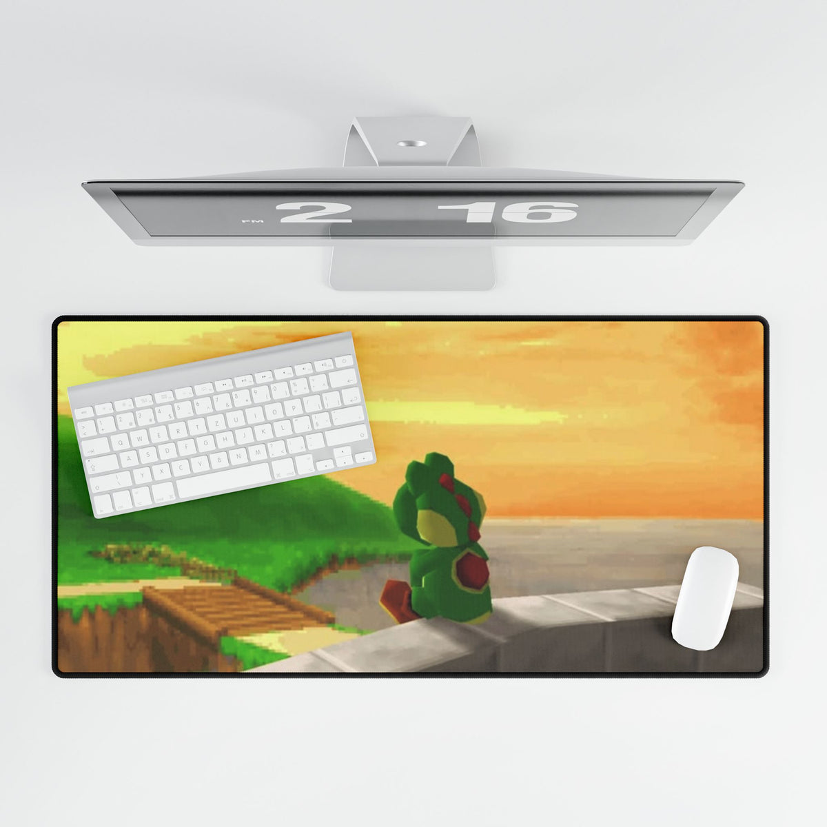 Sunset Yoshi Scene Desk Mat | Gaming Mouse Pad