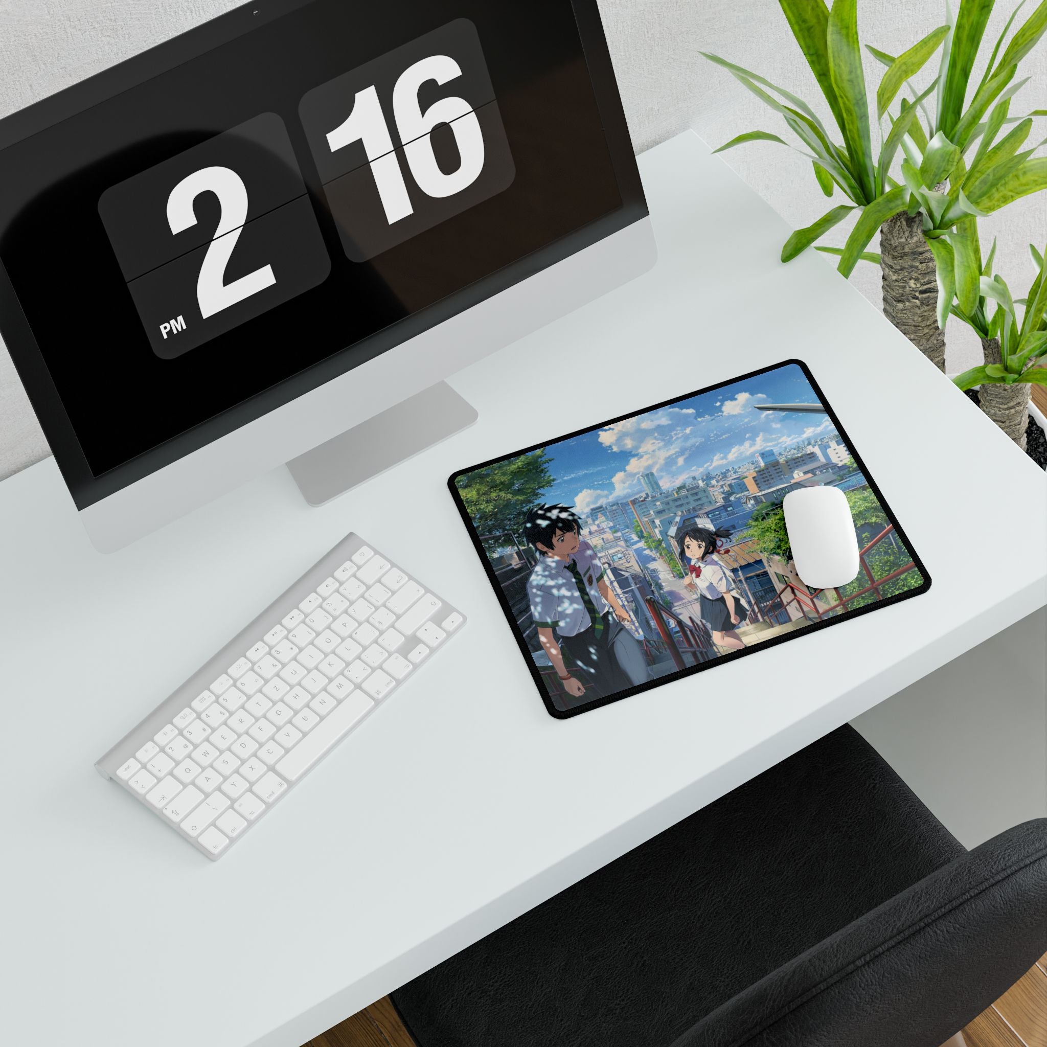 Your Name Taki & Mitsuha Desk Mat | XL Anime Gaming Mouse Pad, Non-Slip
