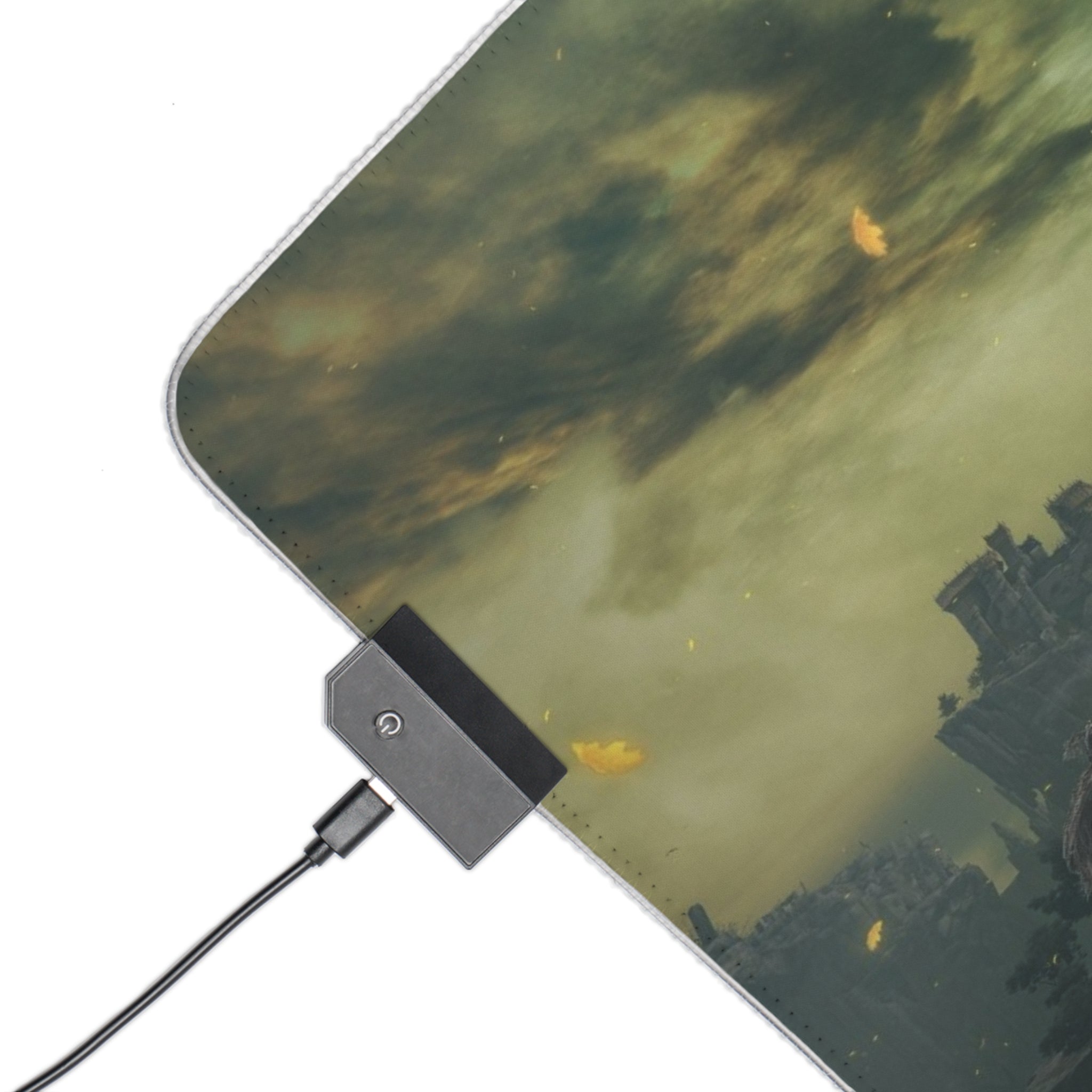 Elden Ring LED RGB Gaming Mouse Pad | Non-Slip, USB Connector, Soft Cloth