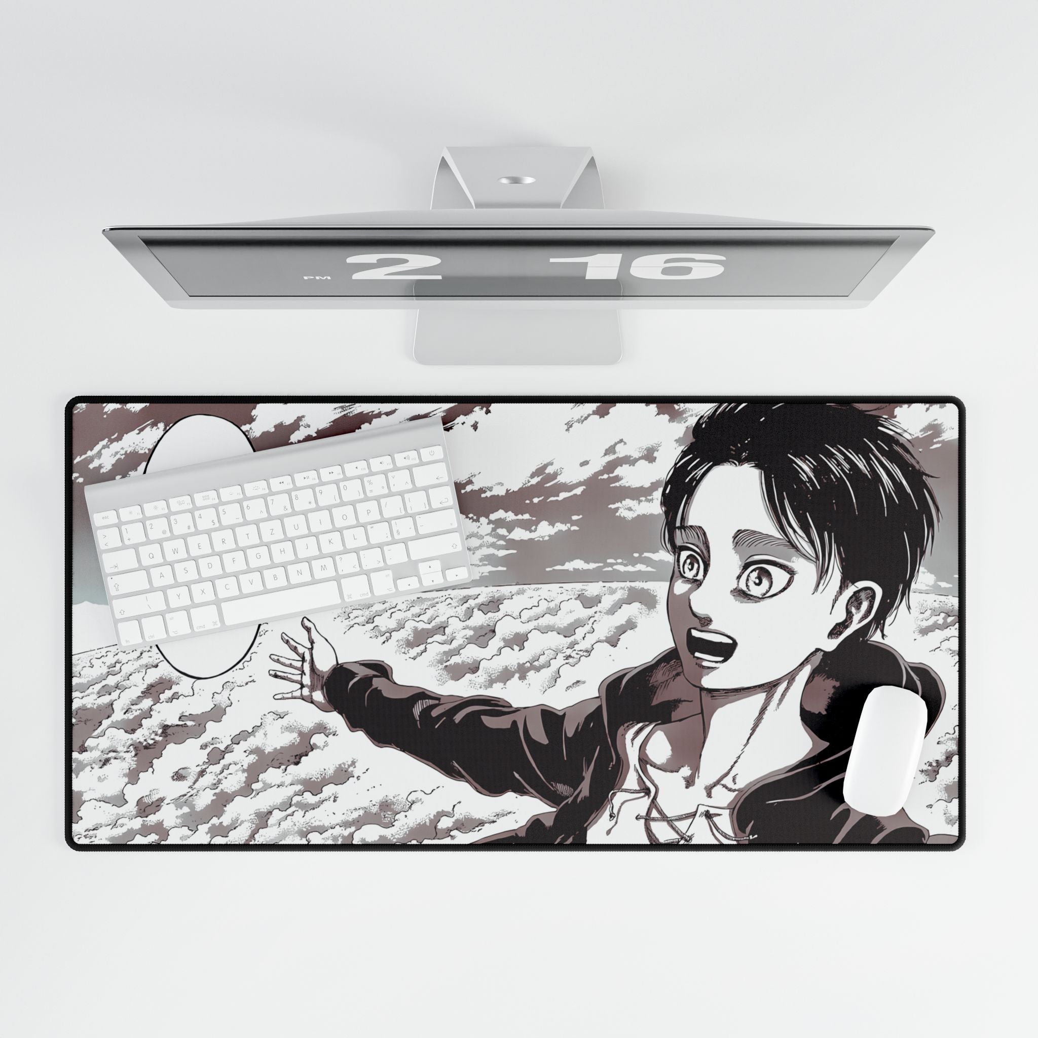 Attack on Titan Eren Yeager Desk Mat | XL Anime Gaming Mouse Pad