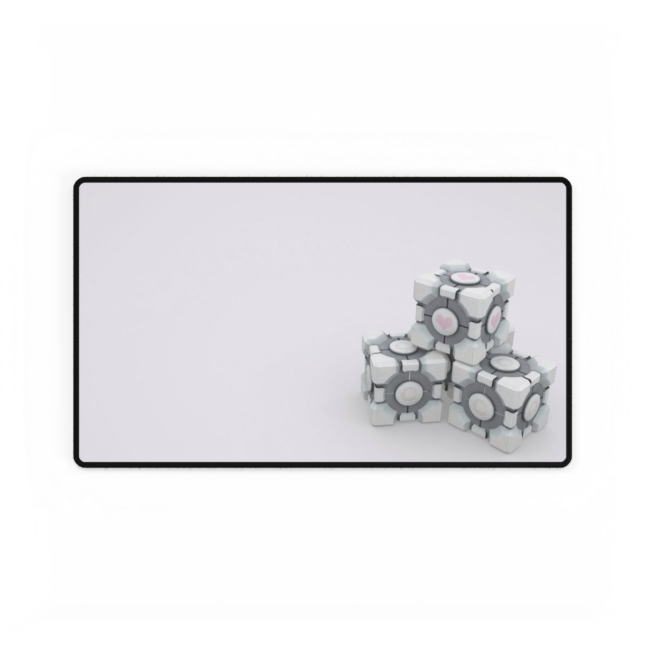 Portal Companion Cube Desk Mat | Gaming Mouse Pad for PC Setup
