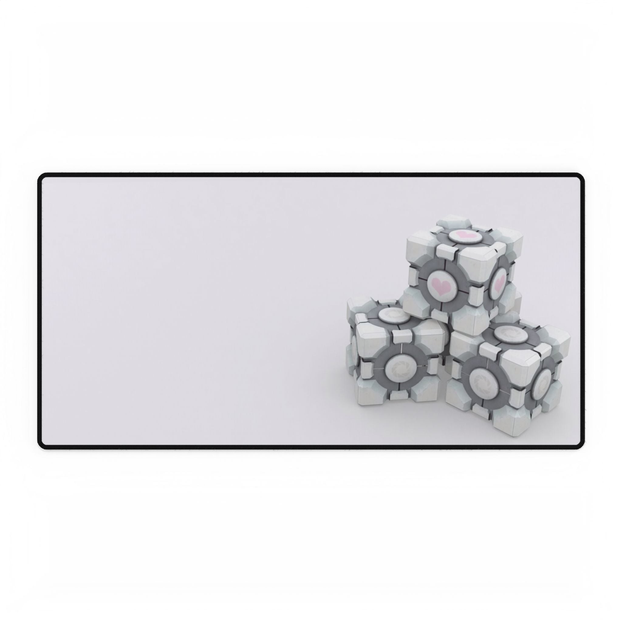 Portal Companion Cube Desk Mat | Gaming Mouse Pad for PC Setup