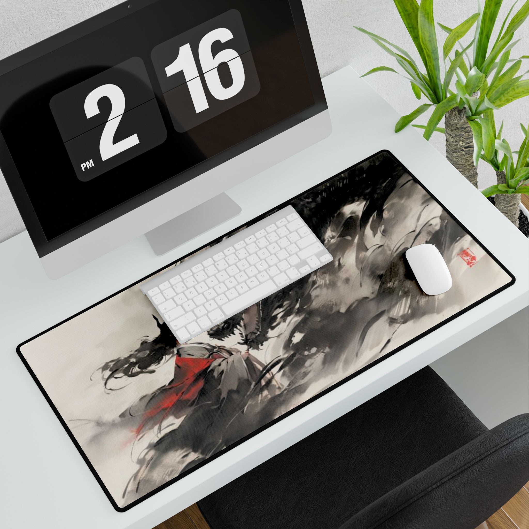 Scales & Silk Desk Mat | Non-Slip Gaming & Office Mouse Pad, Anti-Fray Edges