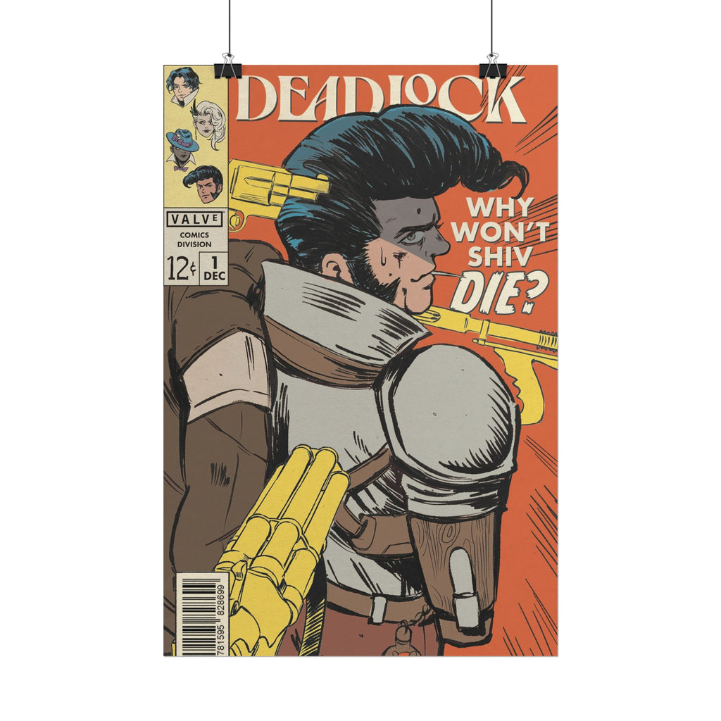 Shiv Deadlock Comic Cover Rolled Poster | Retro Superhero Pop Art