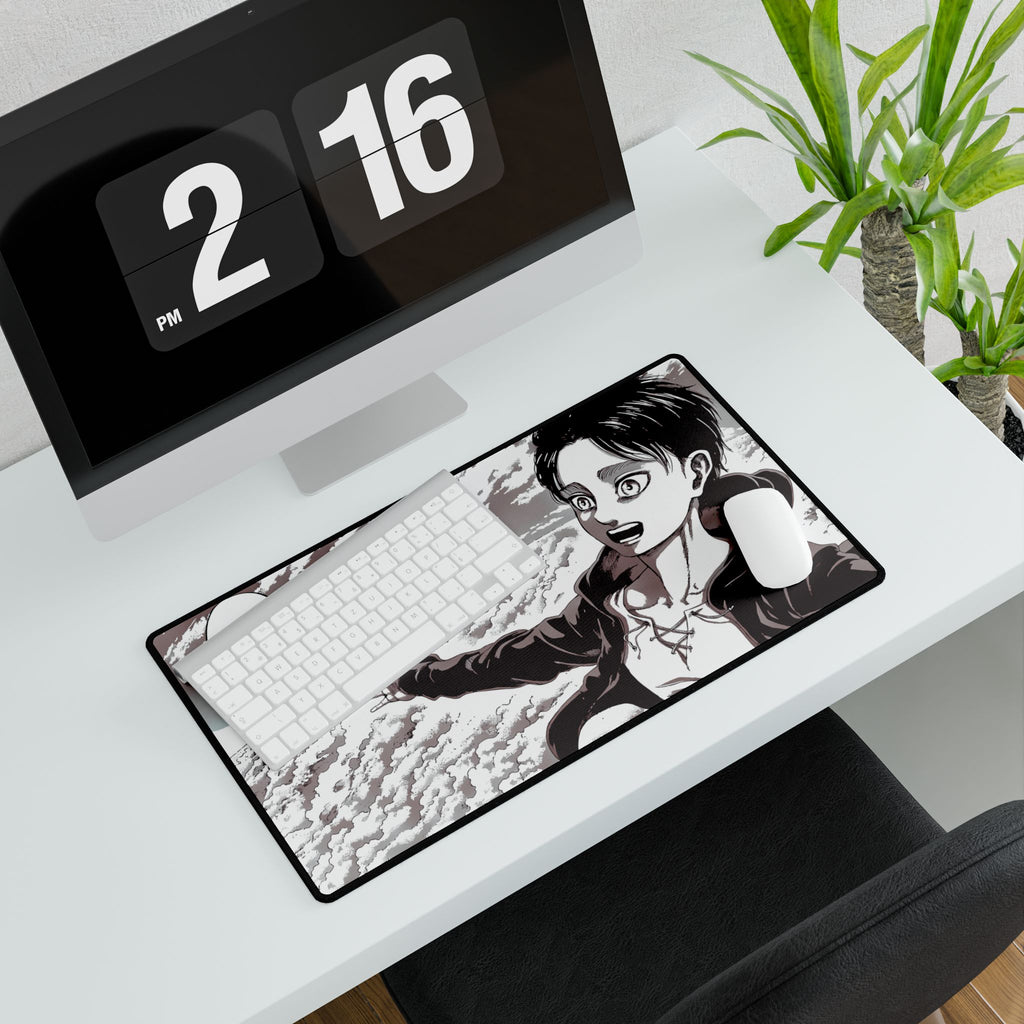 Attack on Titan Eren Yeager Desk Mat | XL Anime Gaming Mouse Pad