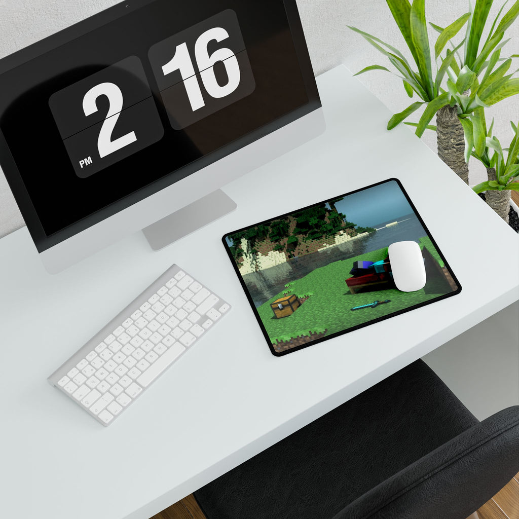 Minecraft Steve Resting Desk Mat | XL Gaming Mouse Pad, Unique Gamer Gift