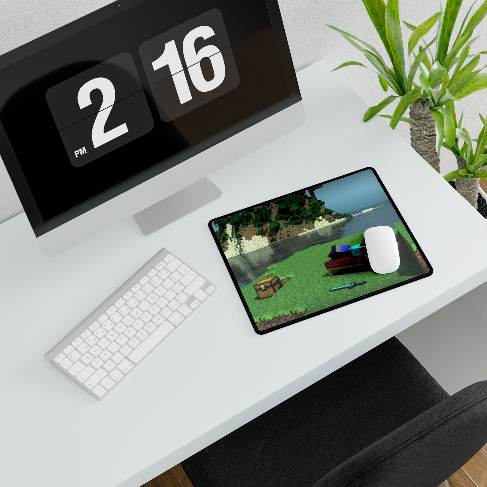 Minecraft Steve Resting Desk Mat | XL Gaming Mouse Pad, Unique Gamer Gift