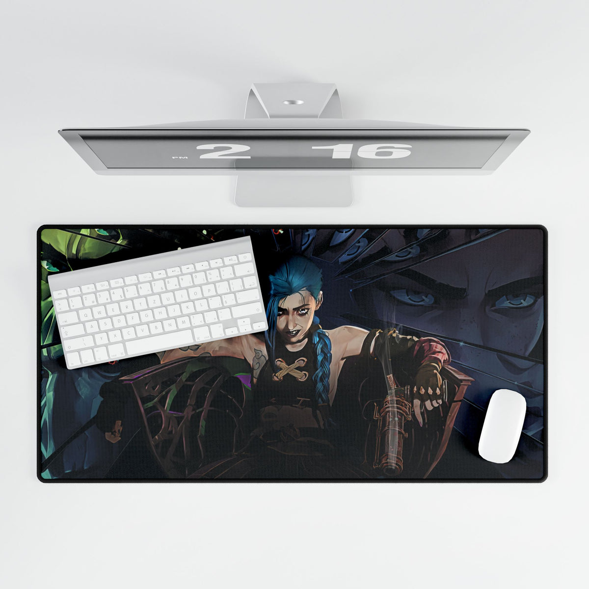 Arcane Jinx Desk Mat - Non-Slip Surface, Anti-Fray Edges, Smooth, Durable - Gaming, Work, Study, Office Accessories, Mouse Pad, Computer
