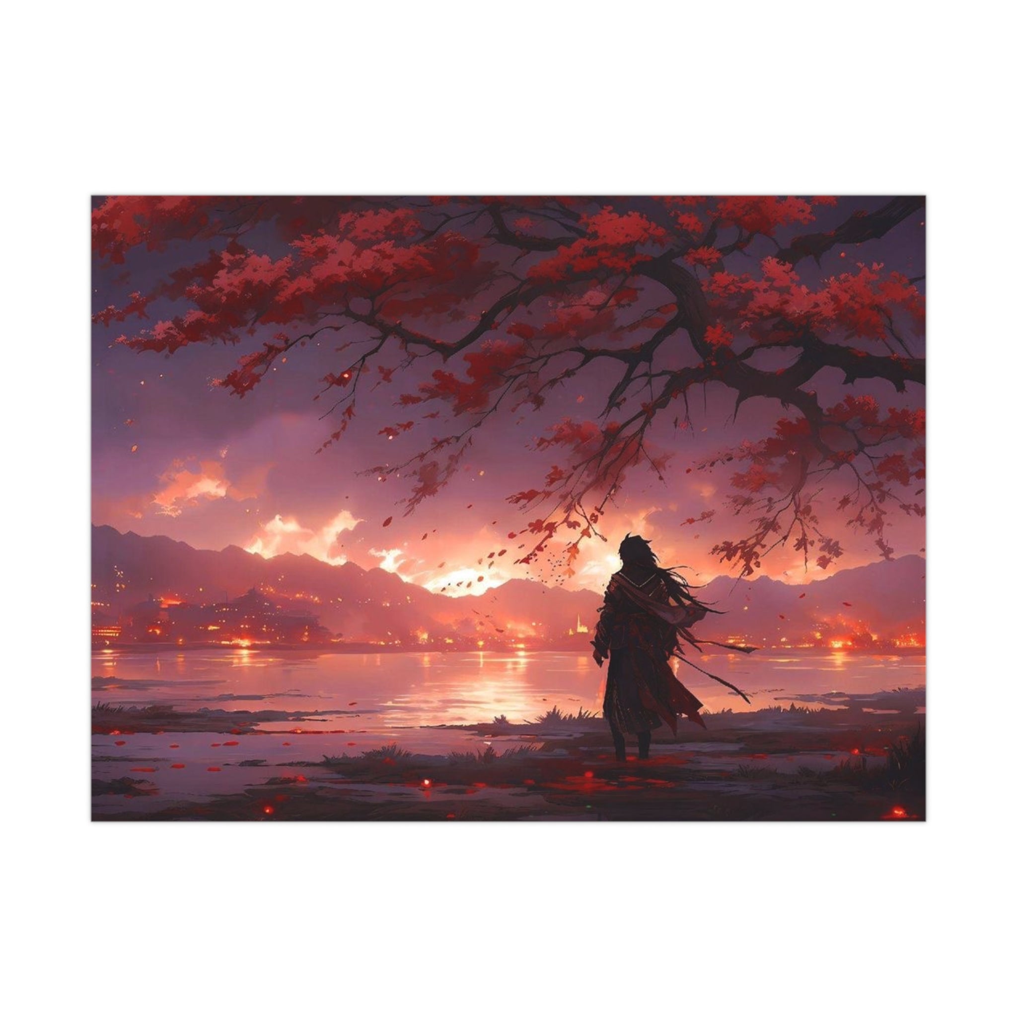 Reflections of a Fiery Sunset | Fine Art Matte & Photo Paper Wall Print