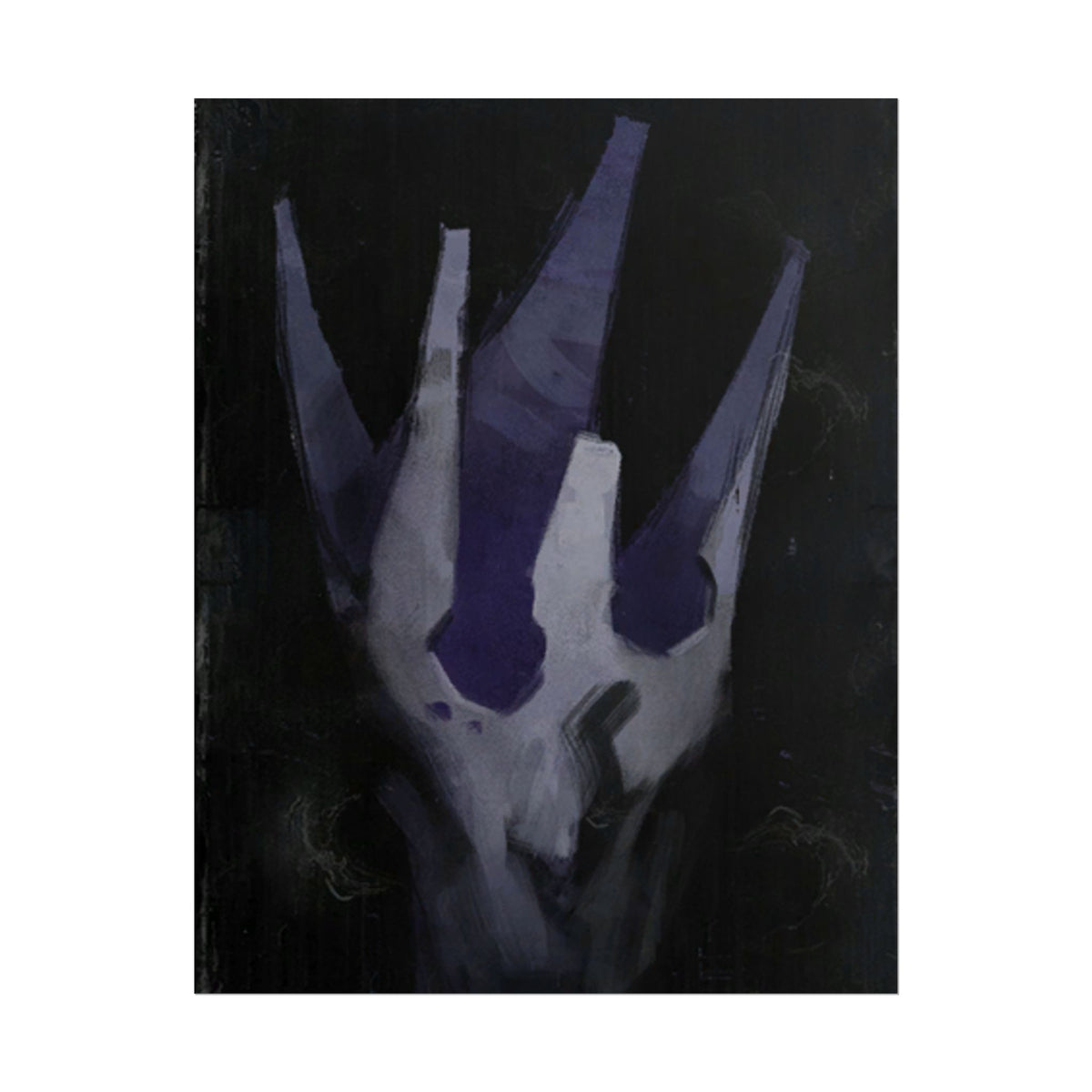 Disco Elysium Volition Poster, Moody Gaming Wall Art, Dark Indigo Giclée Print, Rolled Poster