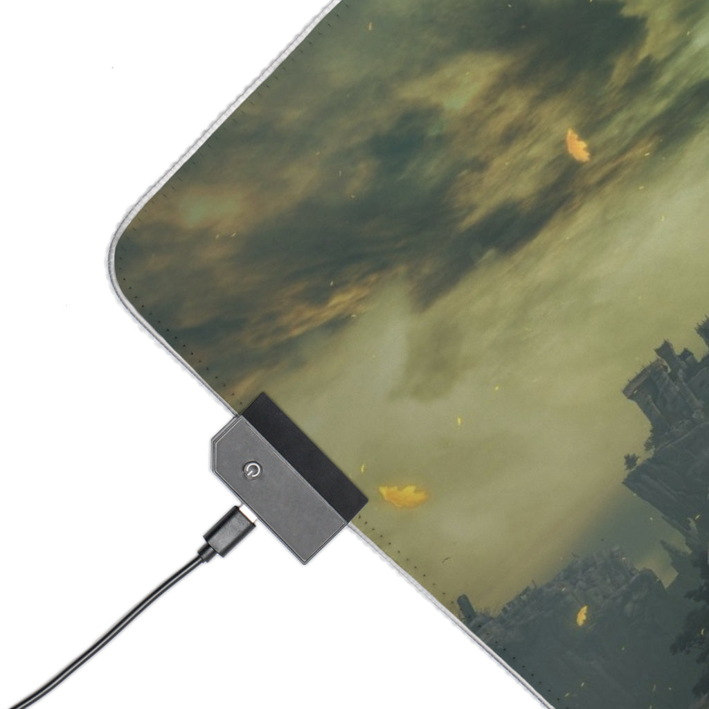 Elden Ring LED RGB Gaming Mouse Pad | Non-Slip, USB Connector, Soft Cloth