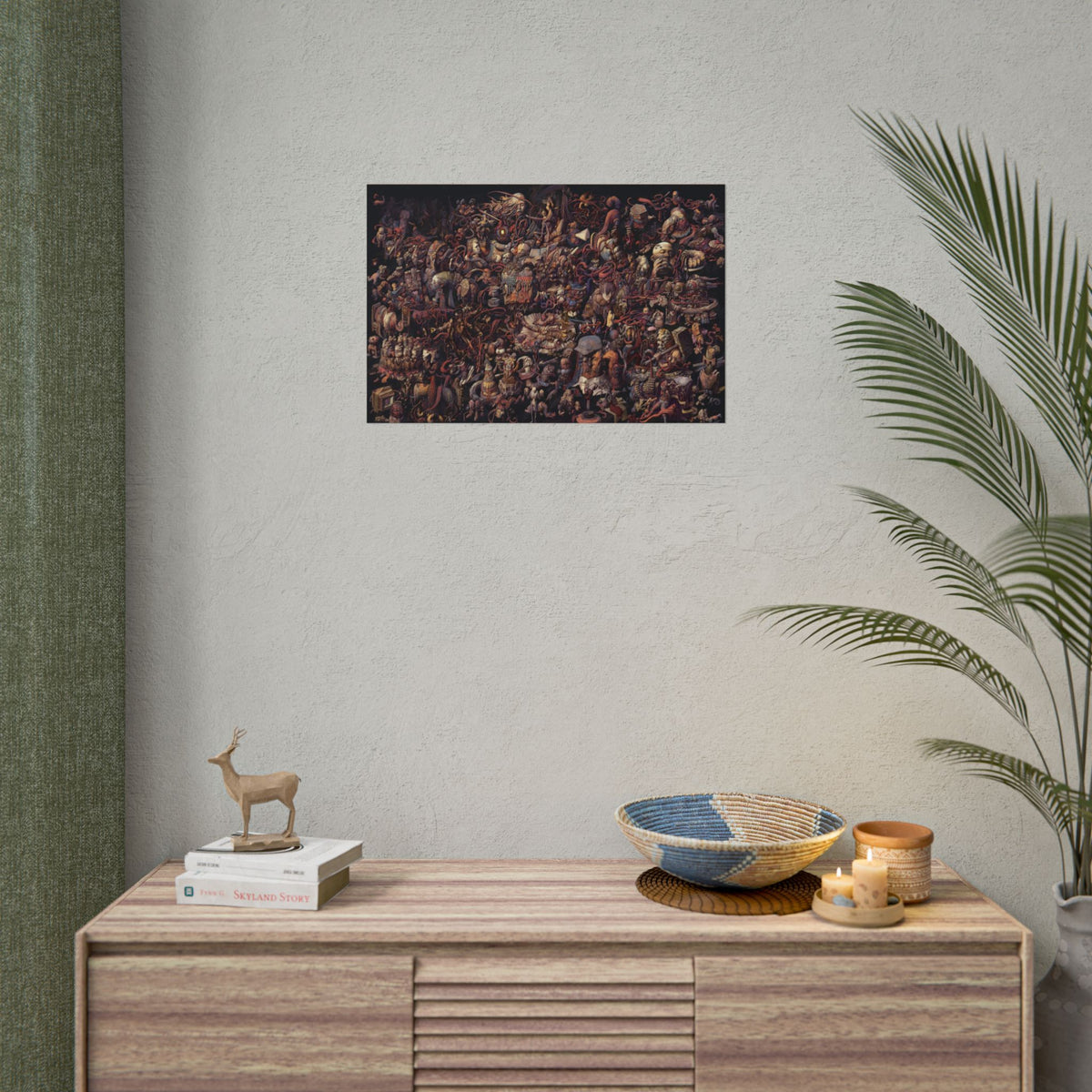 Thought Cabinet Poster, Disco Elysium Inspired Wall Art, Dark Surreal Collage Print, Detective RPG Decor, Rolled Fine Art Poster