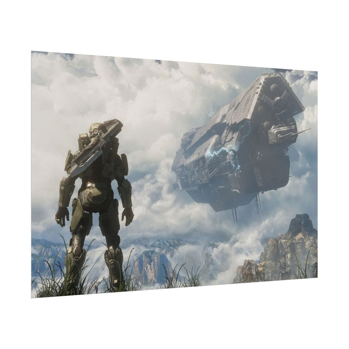 Halo Video Game Rolled Poster - Gamer Wall Decor, Artistic Print, Adventure Enthusiasts Gift, Office Artwork, Gaming Room Decoration