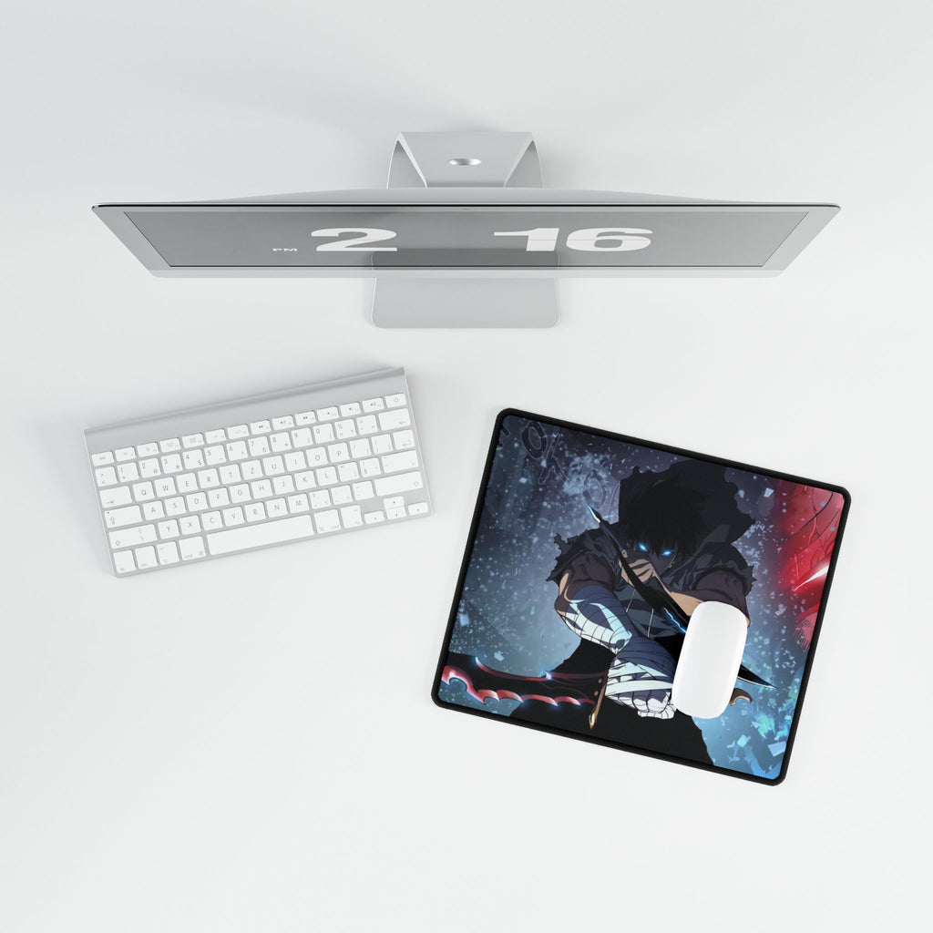 Solo Leveling Sung Jin-Woo Desk Mat | XL Anime Gaming Mouse Pad, Non-Slip