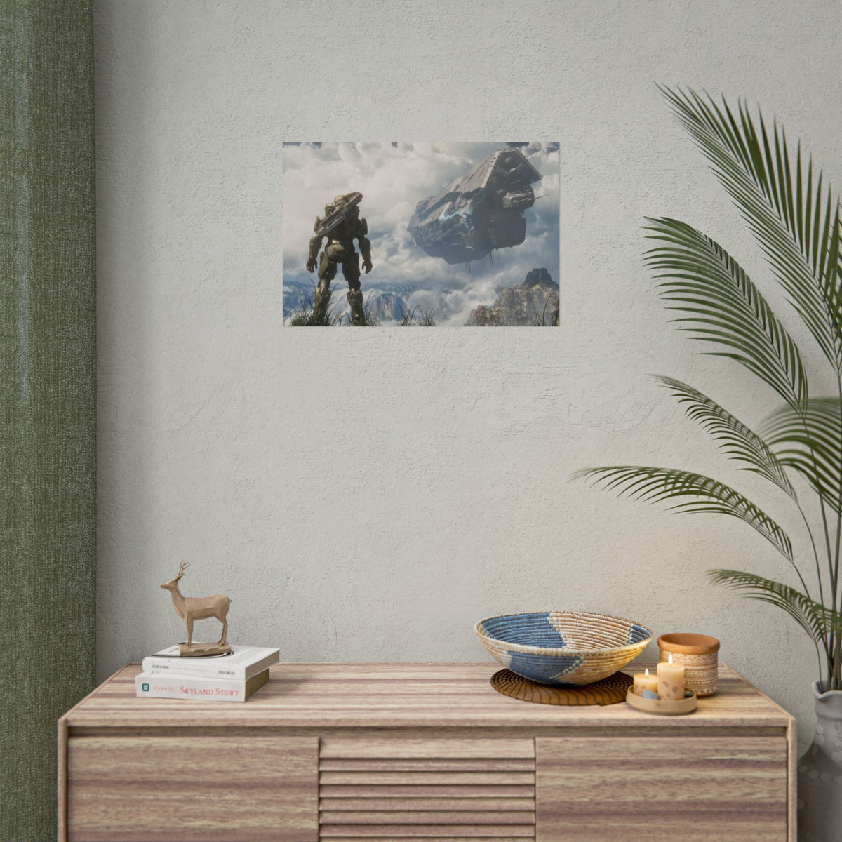 Halo Video Game Rolled Poster - Gamer Wall Decor, Artistic Print, Adventure Enthusiasts Gift, Office Artwork, Gaming Room Decoration