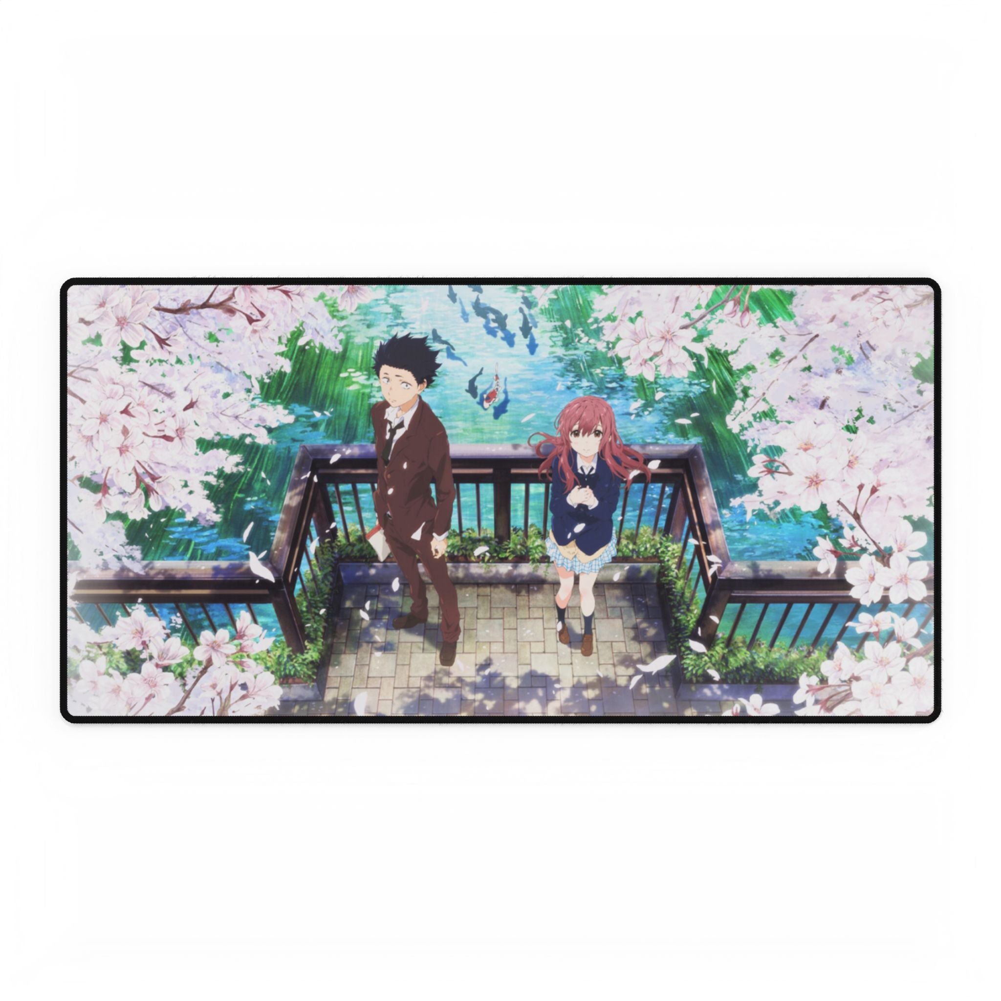A Silent Voice Shouya & Shouko Desk Mat | XL Anime Gaming Mouse Pad, Non-Slip