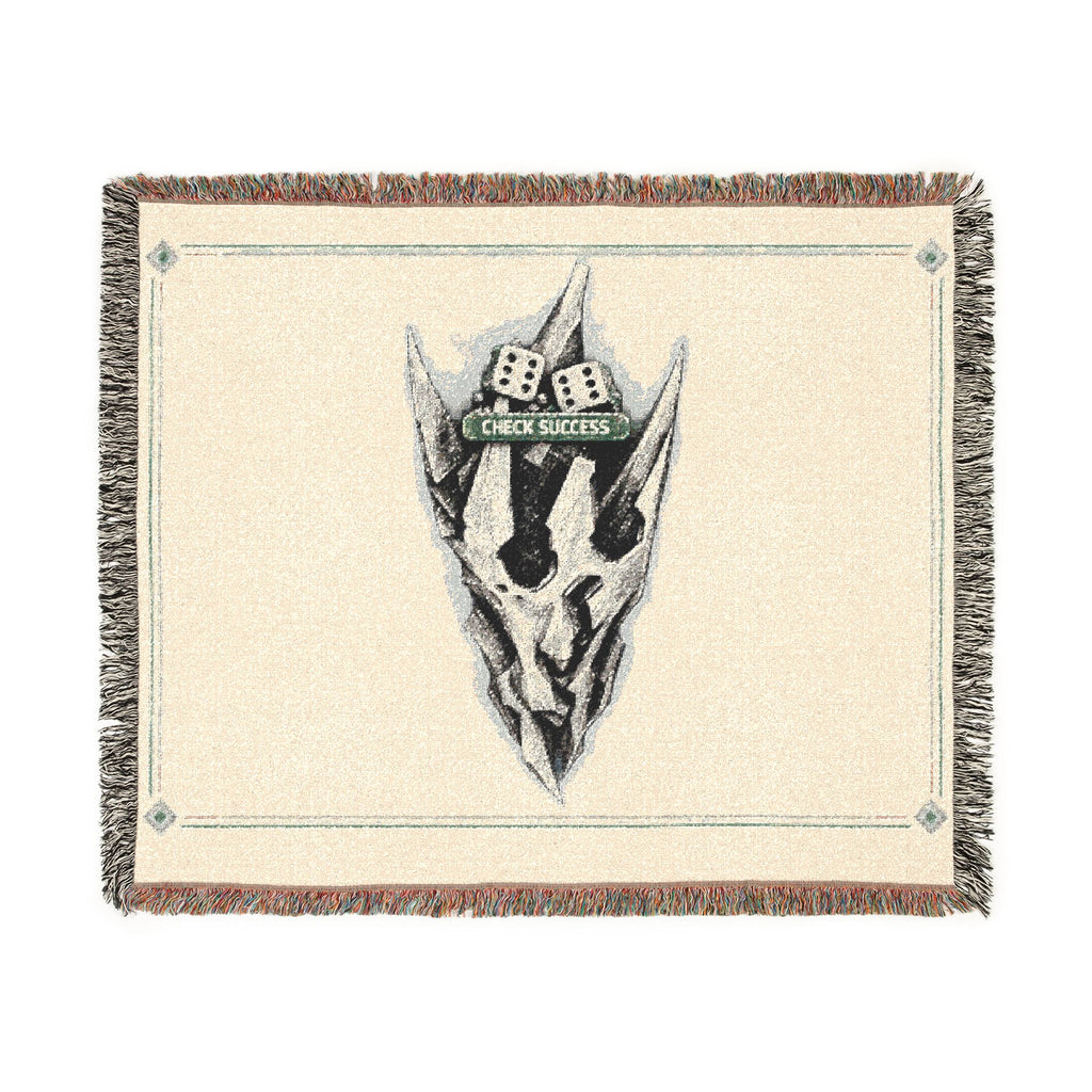 Disco Skull Volition Woven Blanket | Gothic Dark Skull Throw