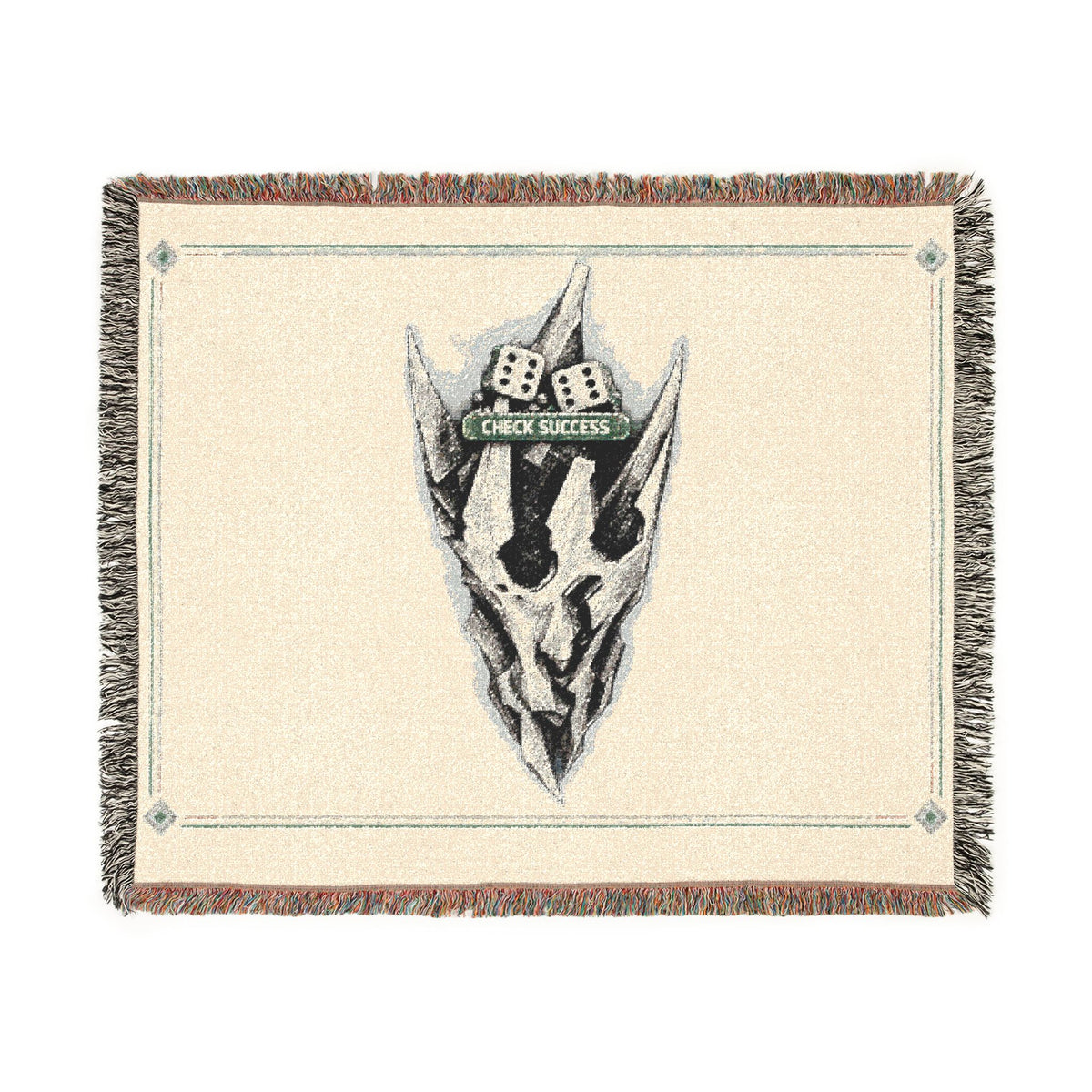 Disco Skull Volition Woven Blanket | Gothic Dark Skull Throw
