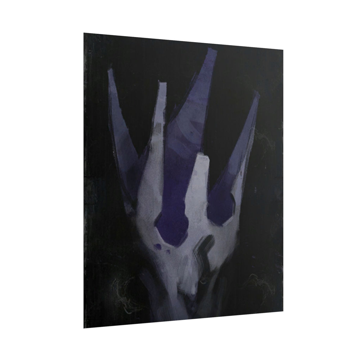 Disco Elysium Volition Poster, Moody Gaming Wall Art, Dark Indigo Giclée Print, Rolled Poster