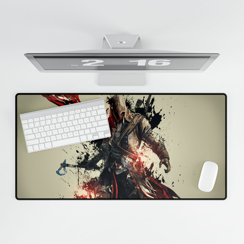 Assasin's Creed 3 Connor - Gamer Desk Mat, Modern Decor, Unique Gift for Gamers, Desk Accessories