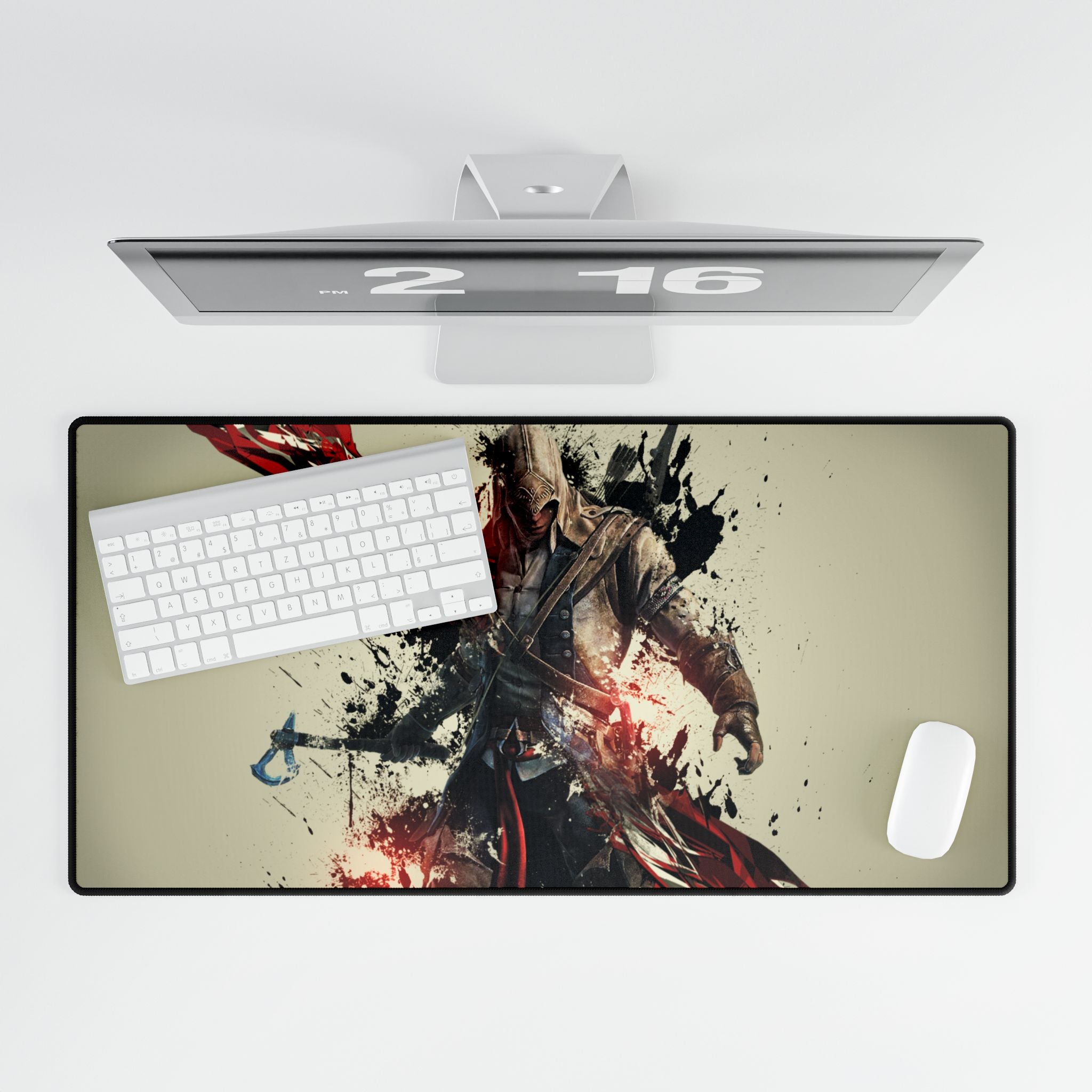 Assasin's Creed 3 Connor - Gamer Desk Mat, Modern Decor, Unique Gift for Gamers, Desk Accessories