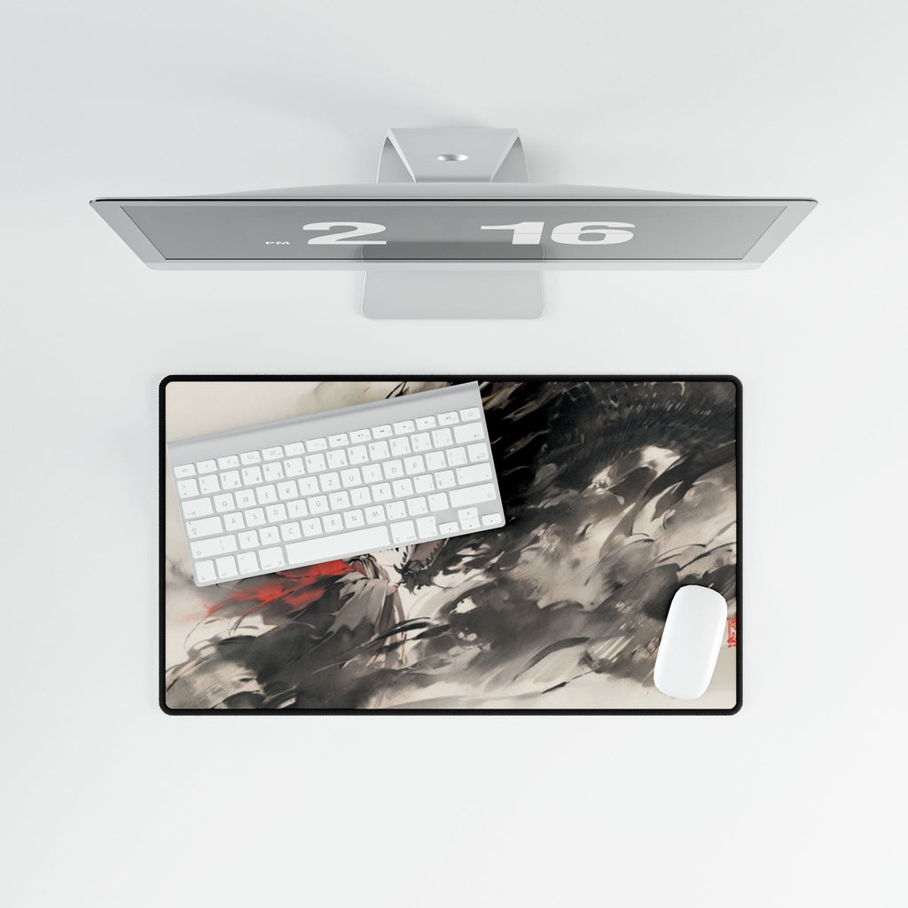 Scales & Silk Desk Mat | Non-Slip Gaming & Office Mouse Pad, Anti-Fray Edges