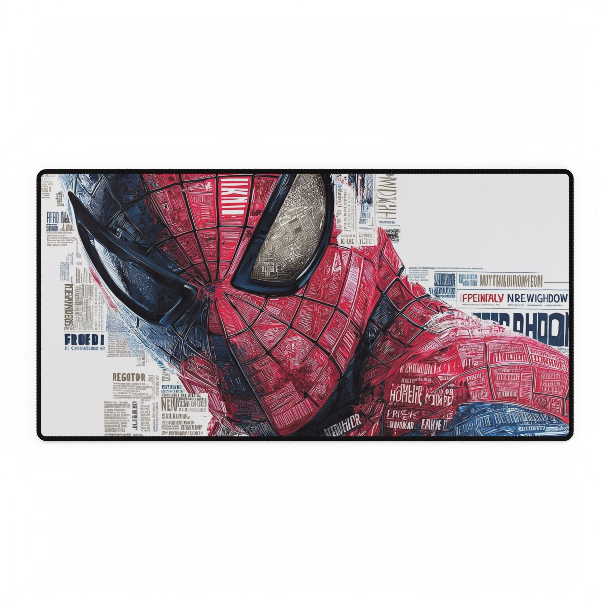 Comic Spider-Man Newspaper Masked Hero Desk Mat | XL Gaming Mouse Pad