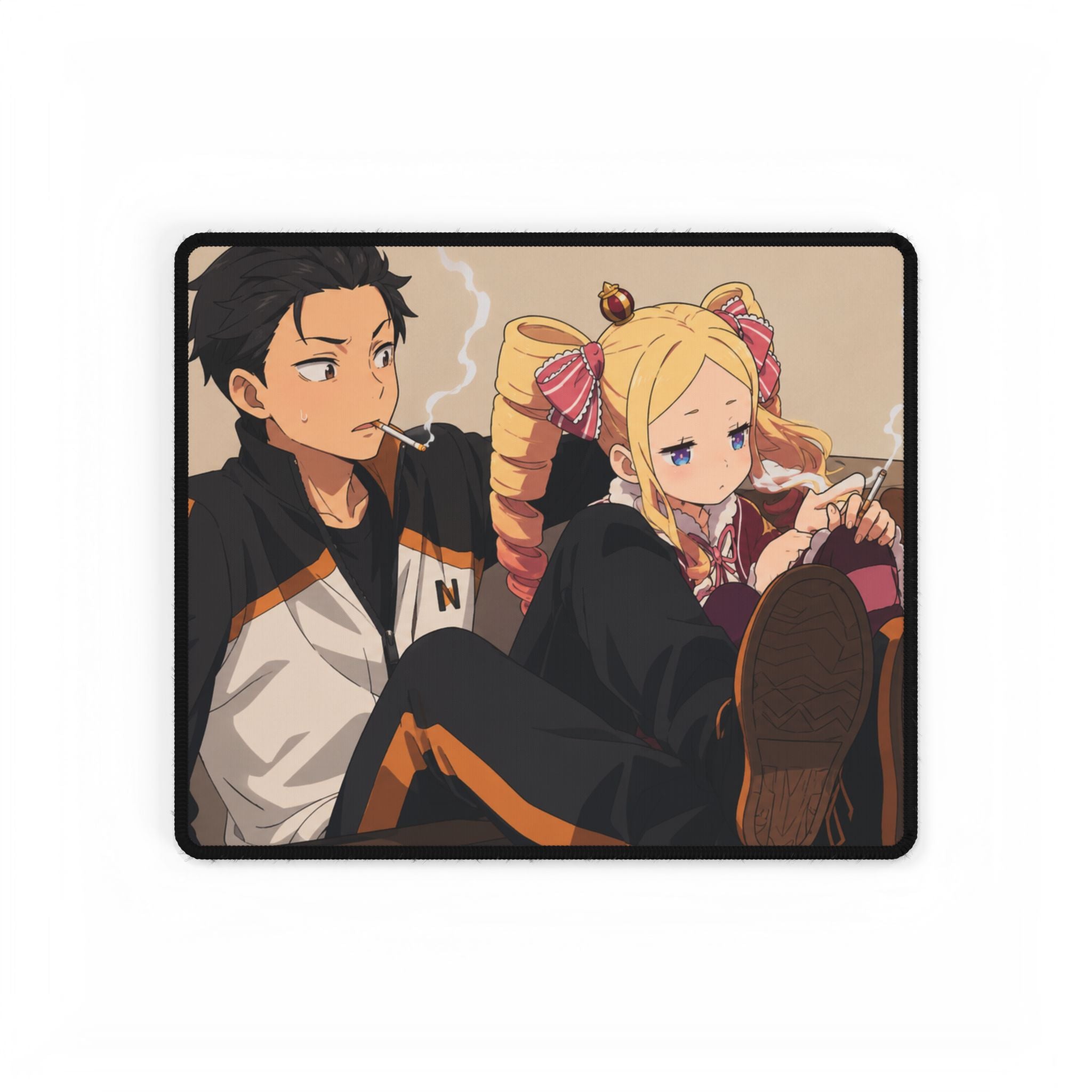 RE:zero Desk Mat — Relaxed Lounge Gaming/Office Mouse Pad
