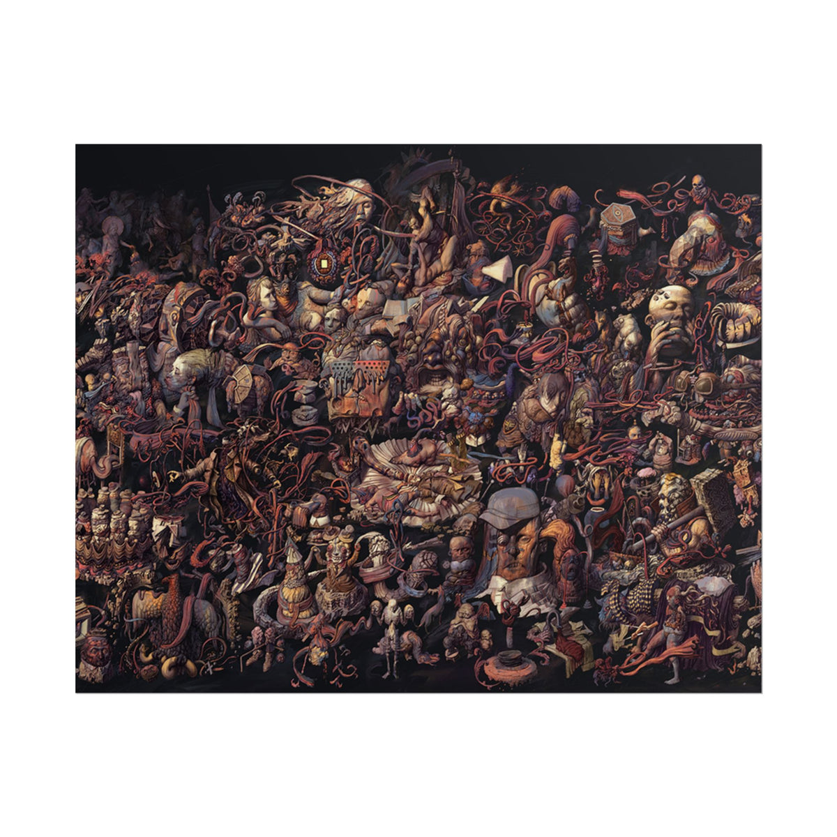 Thought Cabinet Poster, Disco Elysium Inspired Wall Art, Dark Surreal Collage Print, Detective RPG Decor, Rolled Fine Art Poster