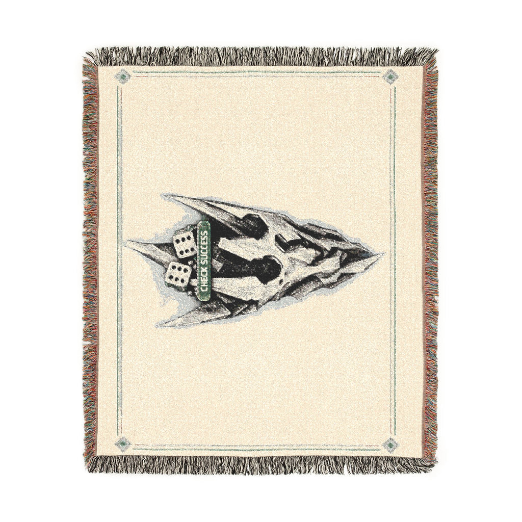 Disco Skull Volition Woven Blanket | Gothic Dark Skull Throw