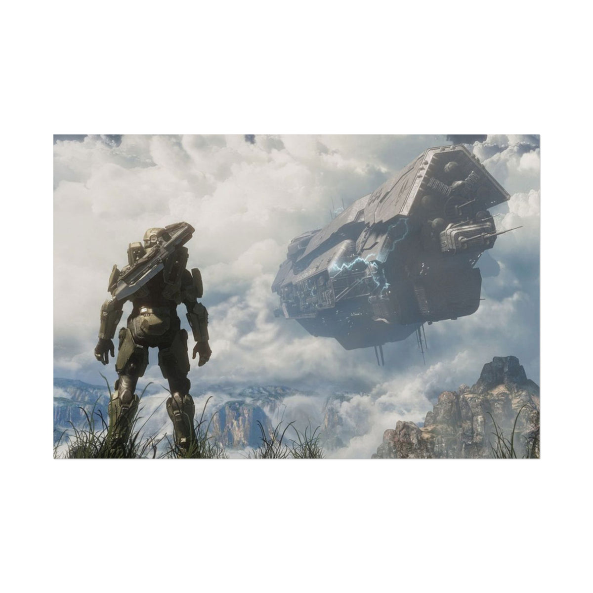 Halo Video Game Rolled Poster - Gamer Wall Decor, Artistic Print, Adventure Enthusiasts Gift, Office Artwork, Gaming Room Decoration