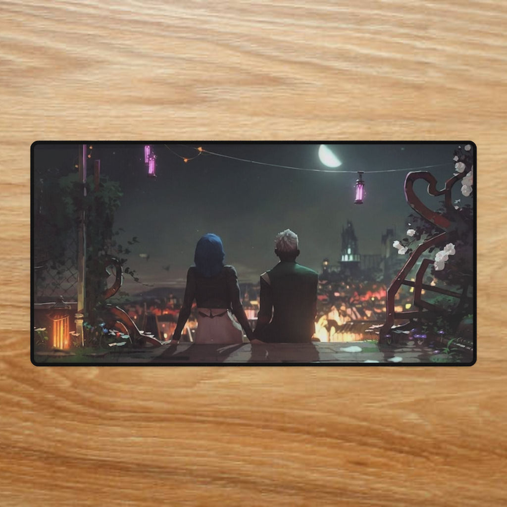 League of Legends Arcane Jinx & Ekko Desk Mat | XL Gaming Mouse Pad, 3 Sizes