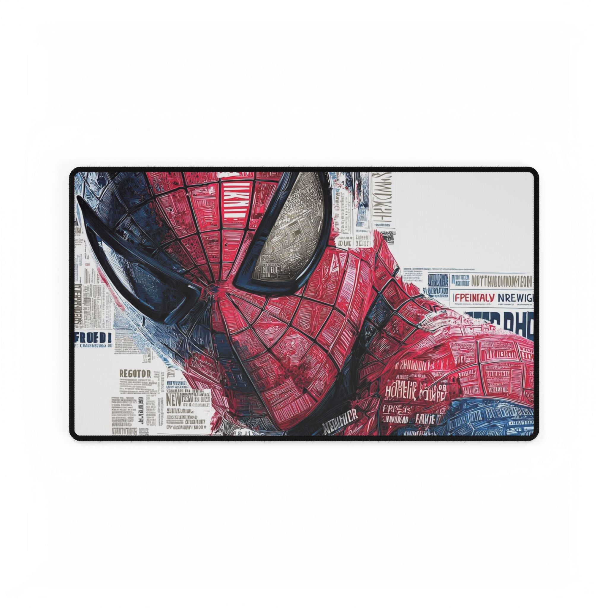 Comic Spider-Man Newspaper Masked Hero Desk Mat | XL Gaming Mouse Pad