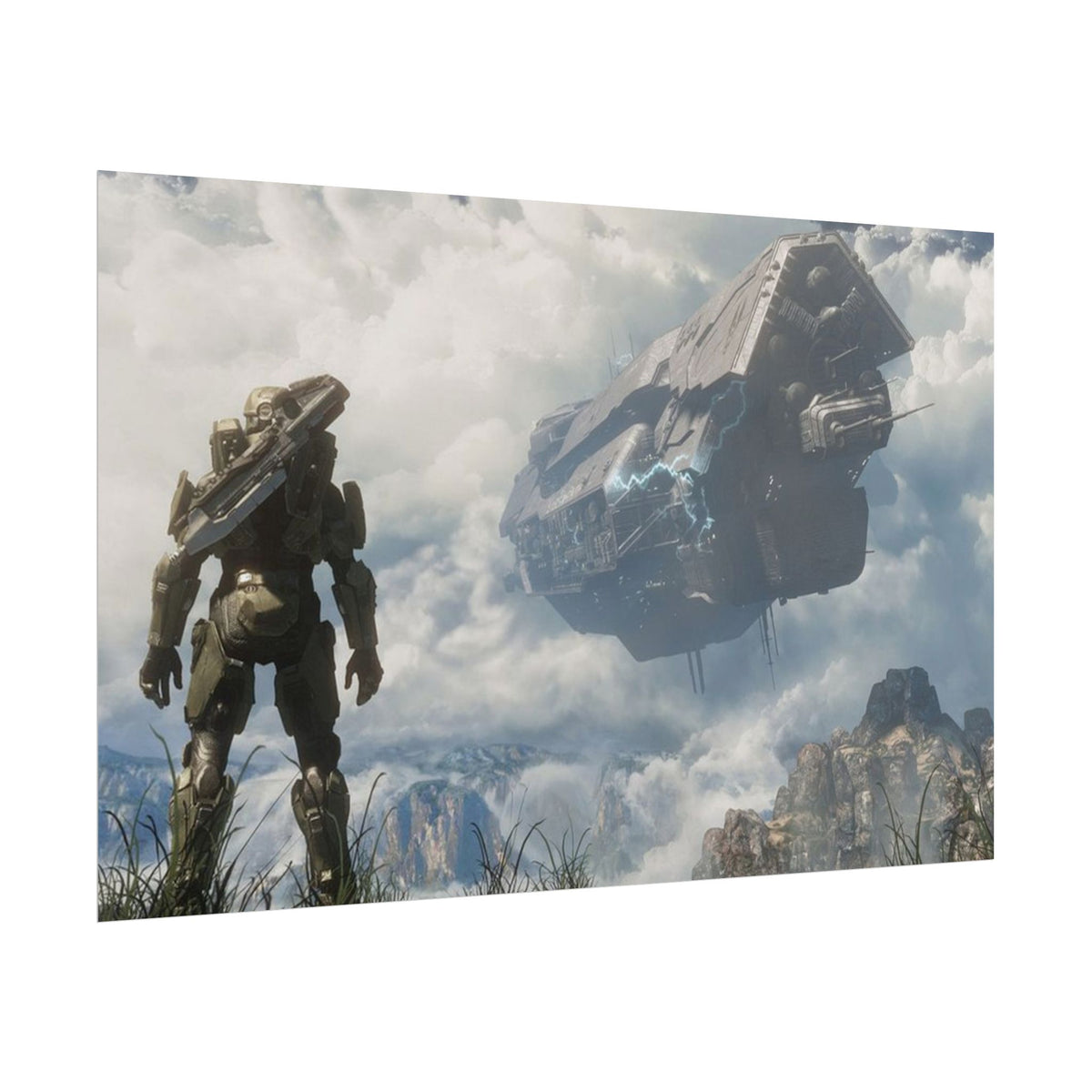 Halo Video Game Rolled Poster - Gamer Wall Decor, Artistic Print, Adventure Enthusiasts Gift, Office Artwork, Gaming Room Decoration
