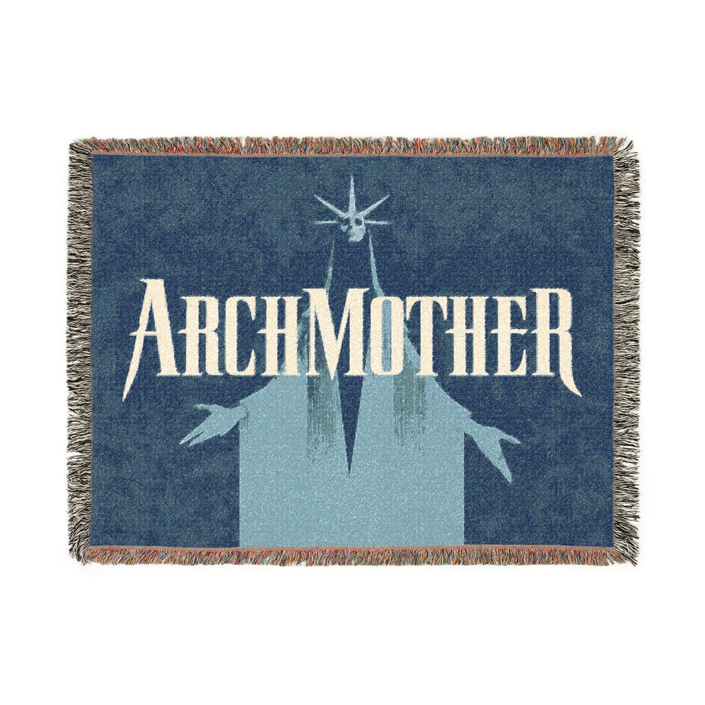 Deadlock Archmother Woven Blanket, 100% Cotton Throw with Fringe, Gothic Gaming Decor, Gamer Gift