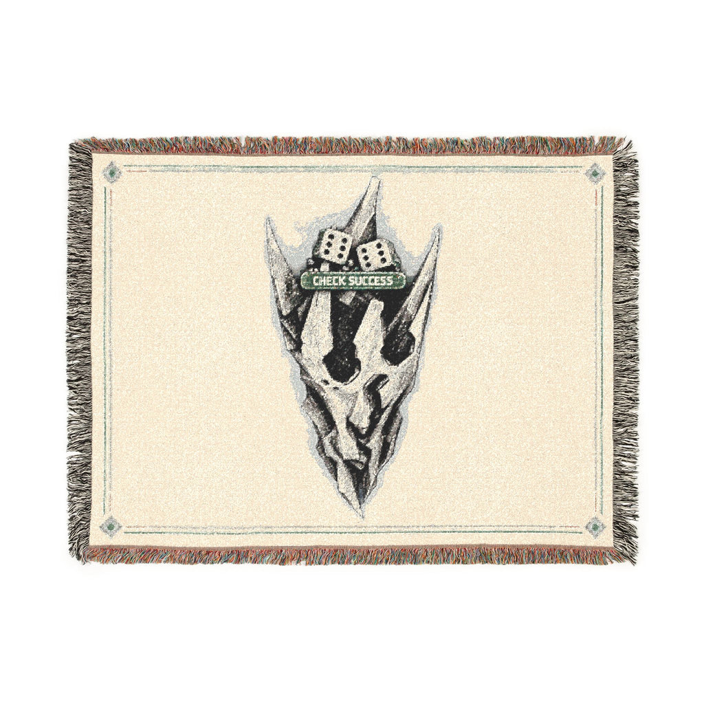 Disco Skull Volition Woven Blanket | Gothic Dark Skull Throw