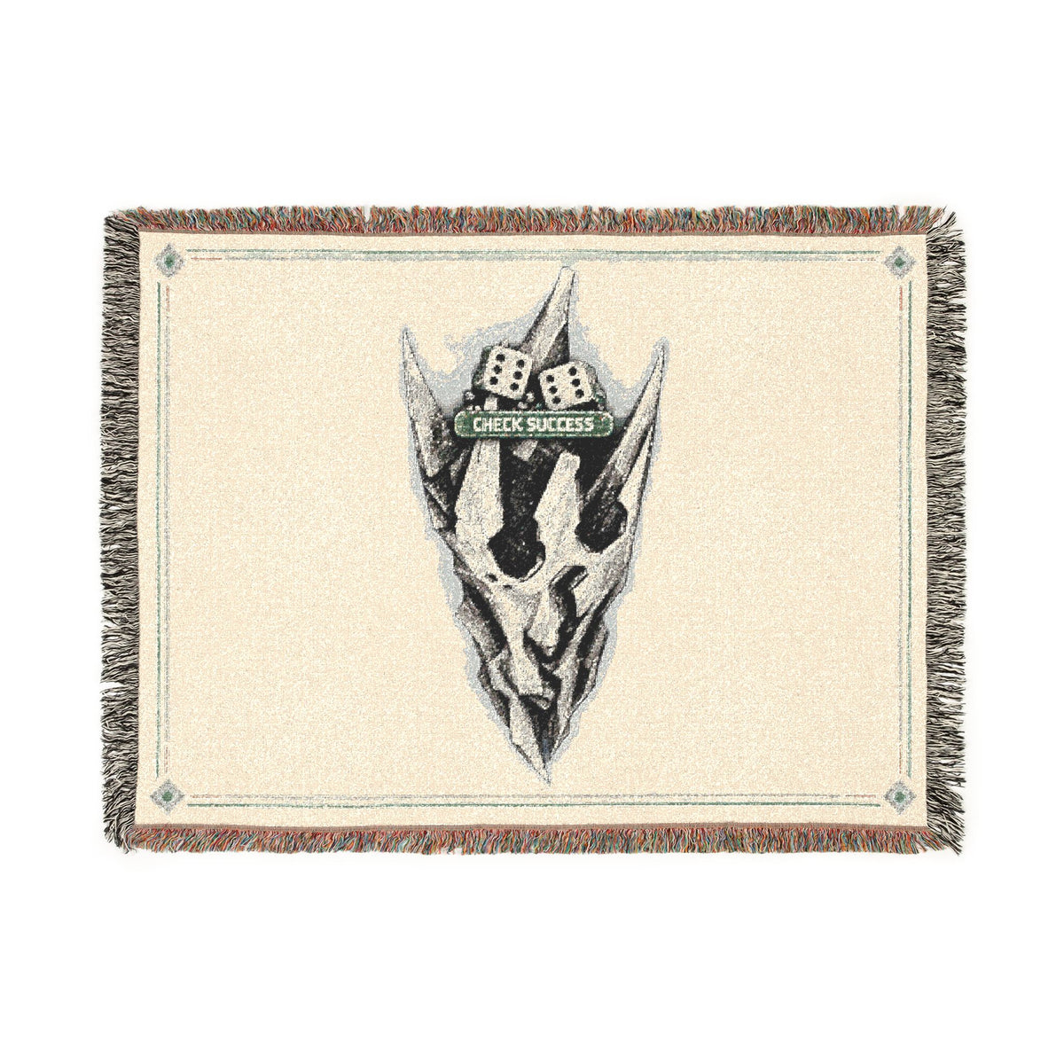 Disco Skull Volition Woven Blanket | Gothic Dark Skull Throw