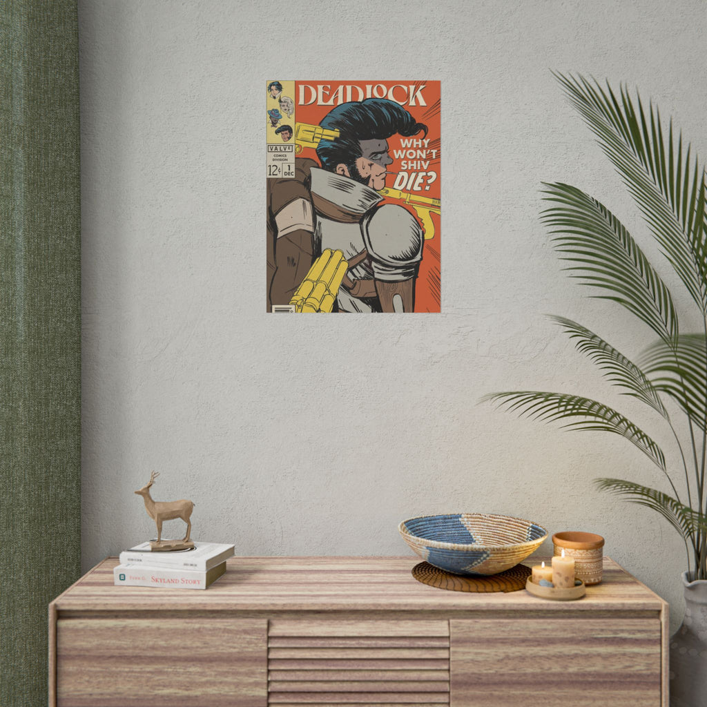 Shiv Deadlock Comic Cover Rolled Poster | Retro Superhero Pop Art
