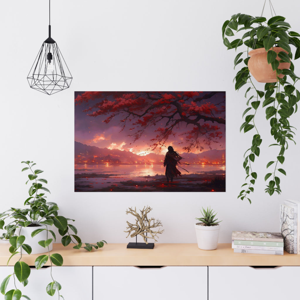Reflections of a Fiery Sunset | Fine Art Matte & Photo Paper Wall Print