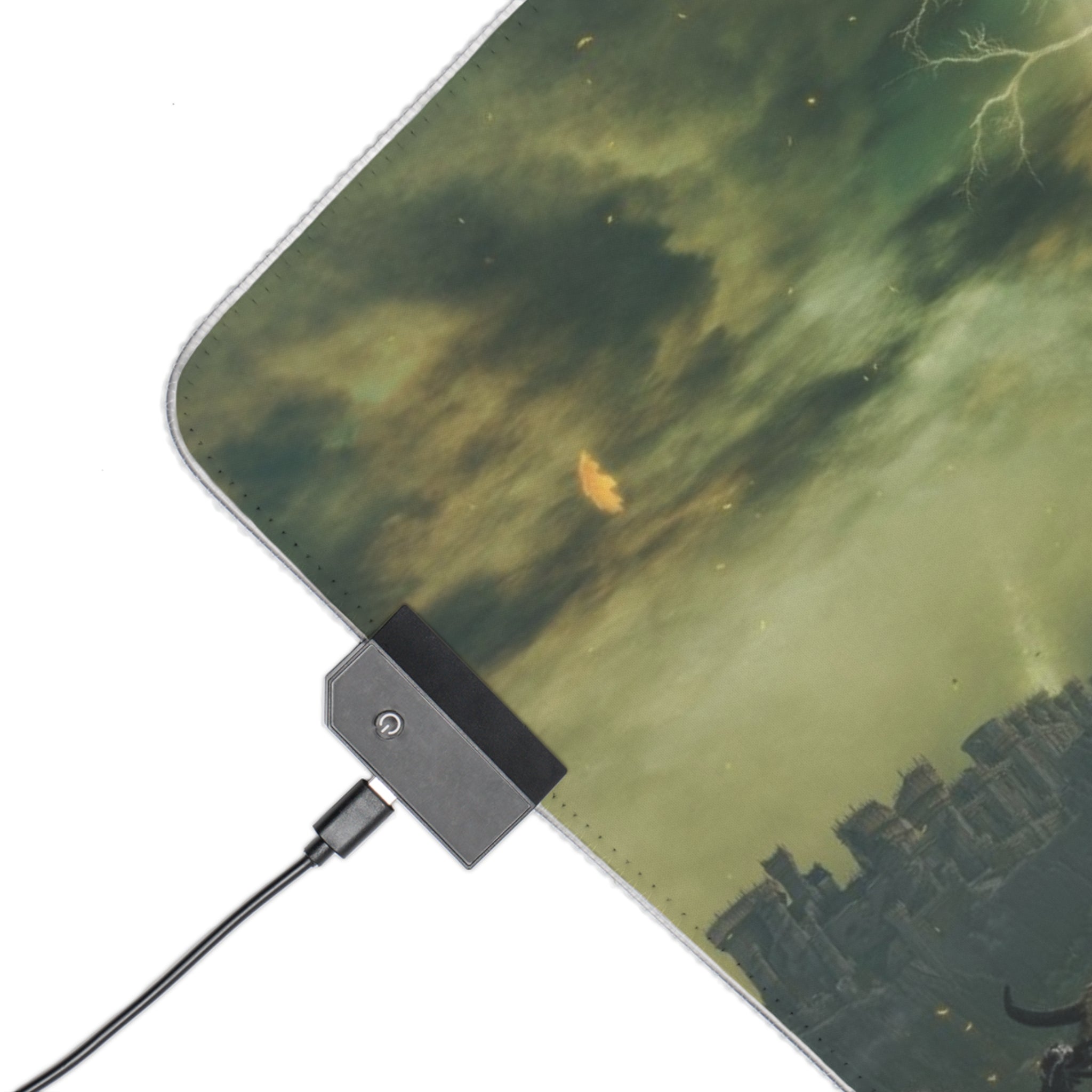 Elden Ring LED RGB Gaming Mouse Pad | Non-Slip, USB Connector, Soft Cloth