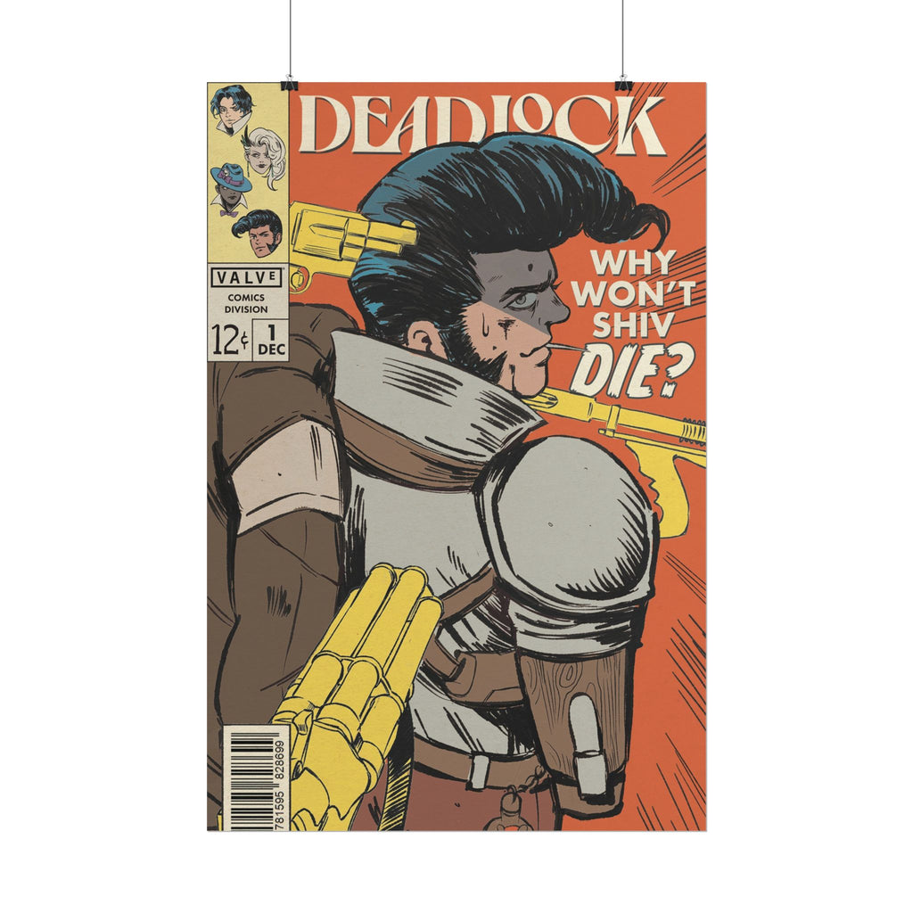 Shiv Deadlock Comic Cover Rolled Poster | Retro Superhero Pop Art