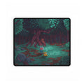 Mystical Forest Night Desk Mat | Pixel Art Woodland Scene