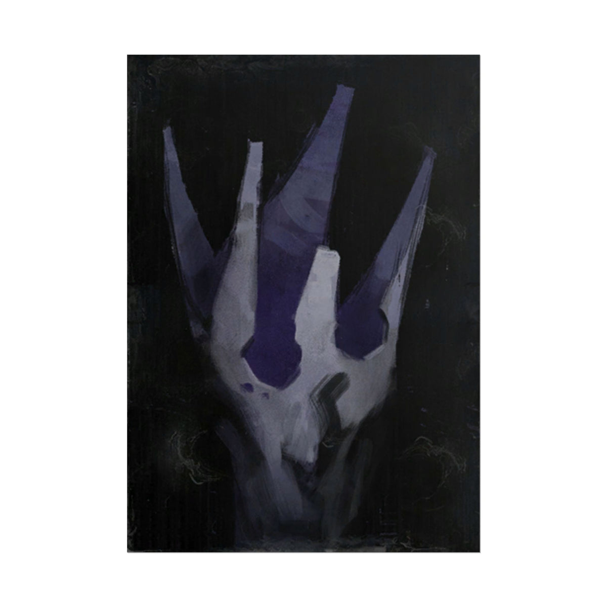 Disco Elysium Volition Poster, Moody Gaming Wall Art, Dark Indigo Giclée Print, Rolled Poster