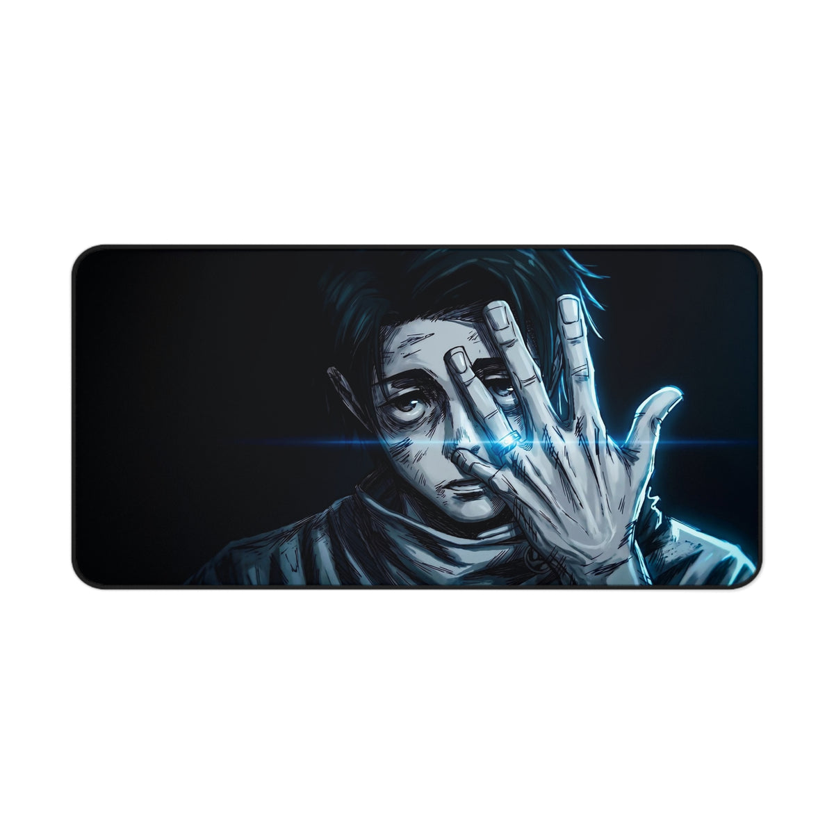 Yuta Okkotsu Desk Mat, JJK Anime Mousepad, Blue Energy Gaming Desk Pad, Jujutsu Kaisen Manga Style XL Mouse Mat, Anime Gamer Gift
