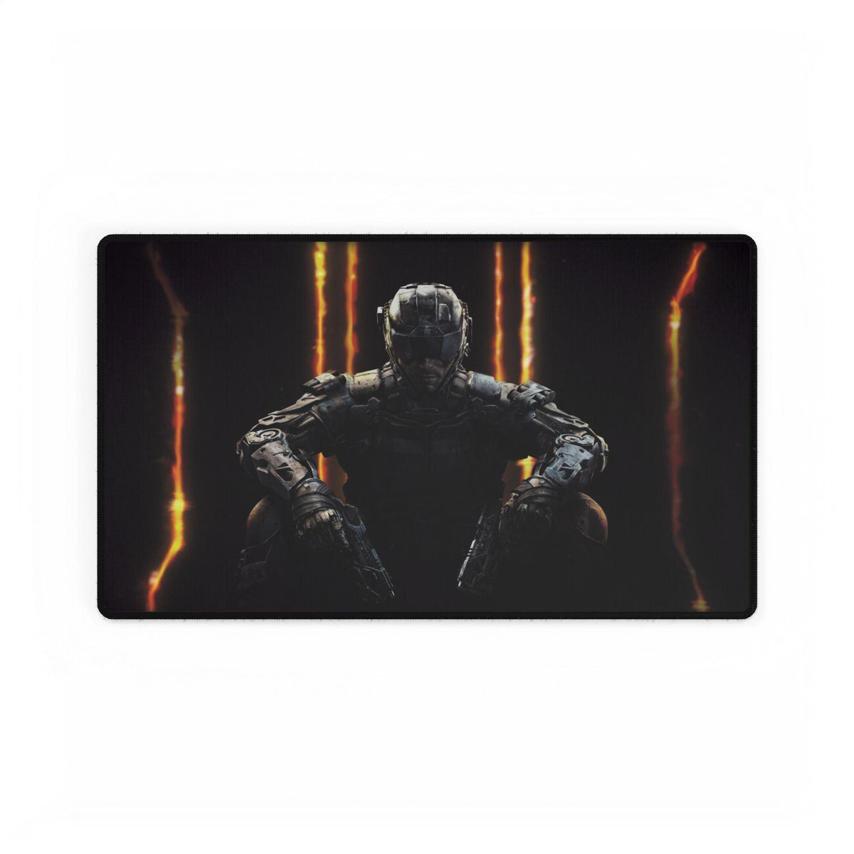 Black Ops 3 Soldier - Desk Mat, Gaming Mouse Pad, Computer Desk Protector, Office Decor, Perfect for PC Gamers, Esports Gift