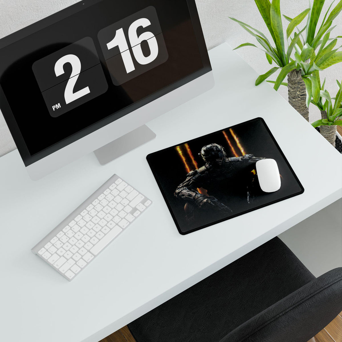 Black Ops 3 Soldier - Desk Mat, Gaming Mouse Pad, Computer Desk Protector, Office Decor, Perfect for PC Gamers, Esports Gift
