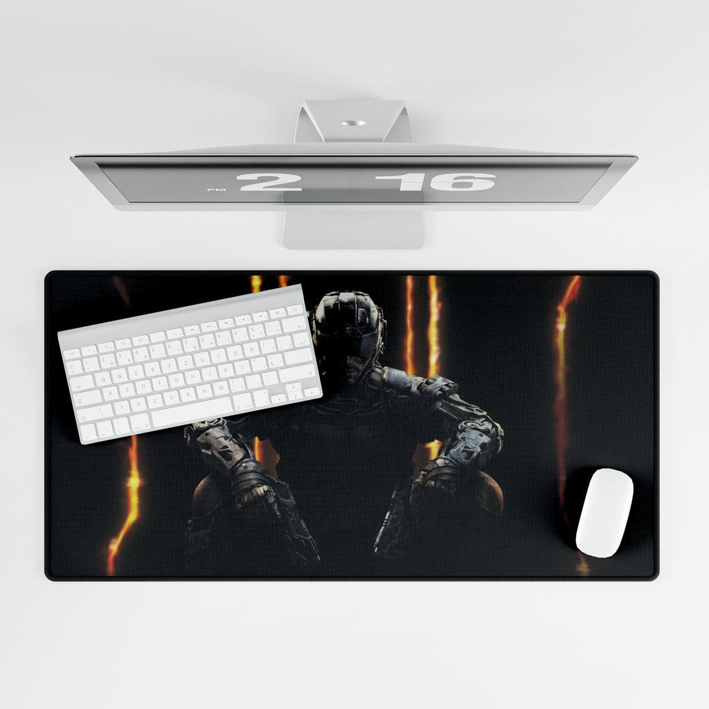 Black Ops 3 Soldier - Desk Mat, Gaming Mouse Pad, Computer Desk Protector, Office Decor, Perfect for PC Gamers, Esports Gift