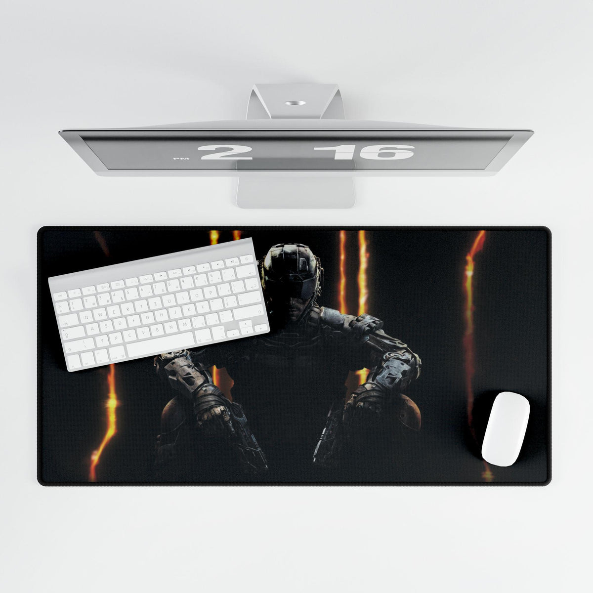 Black Ops 3 Soldier - Desk Mat, Gaming Mouse Pad, Computer Desk Protector, Office Decor, Perfect for PC Gamers, Esports Gift