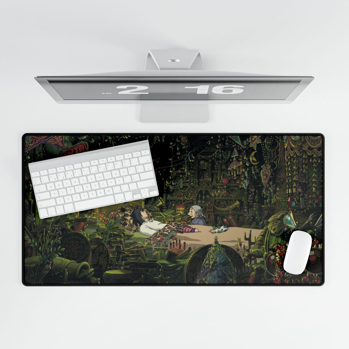 Howls Room Desk Mat | Fantasy Anime Room Scene, Large Mouse Pad